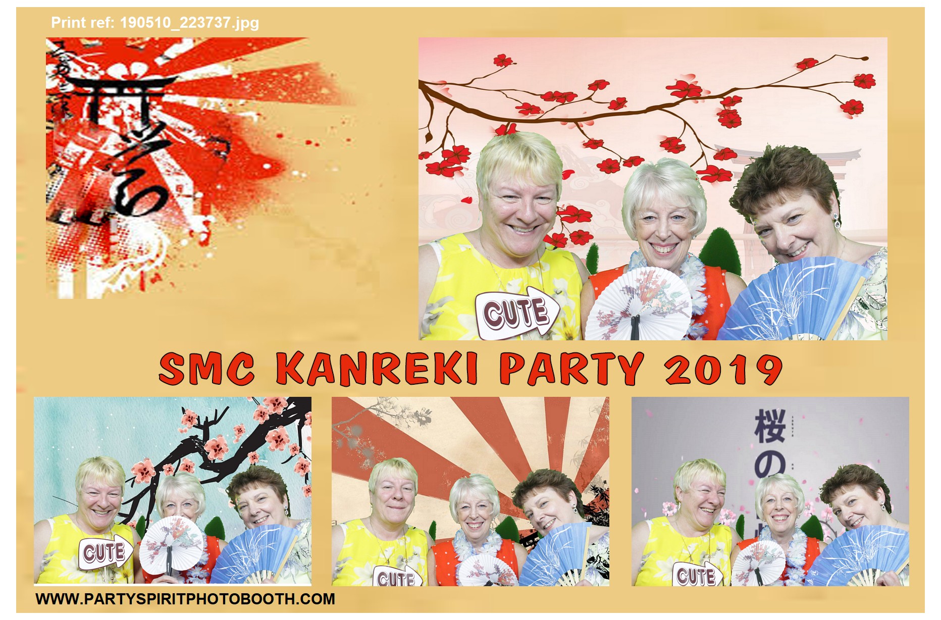 60th Japanese Theme Event | View more photos from the event at gallery.partyspiritphotobooth.com/u/PartySpiritPhotoBooth/60th-Japanese-Theme-Event